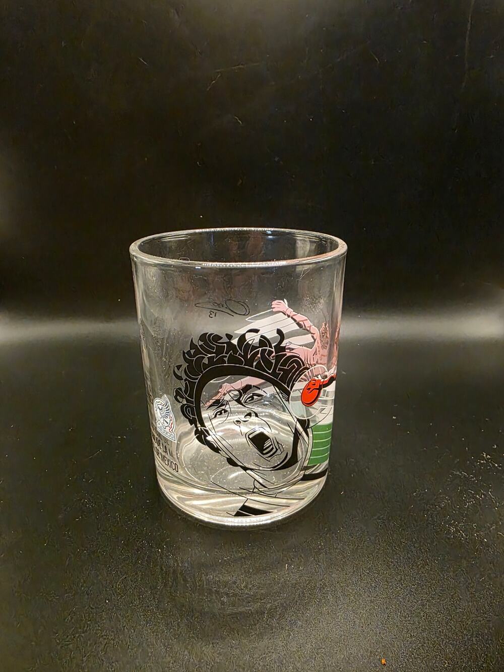 Gran Centenario Tequila Memo Ochoa Club America Glass Soccer Lowball 4"